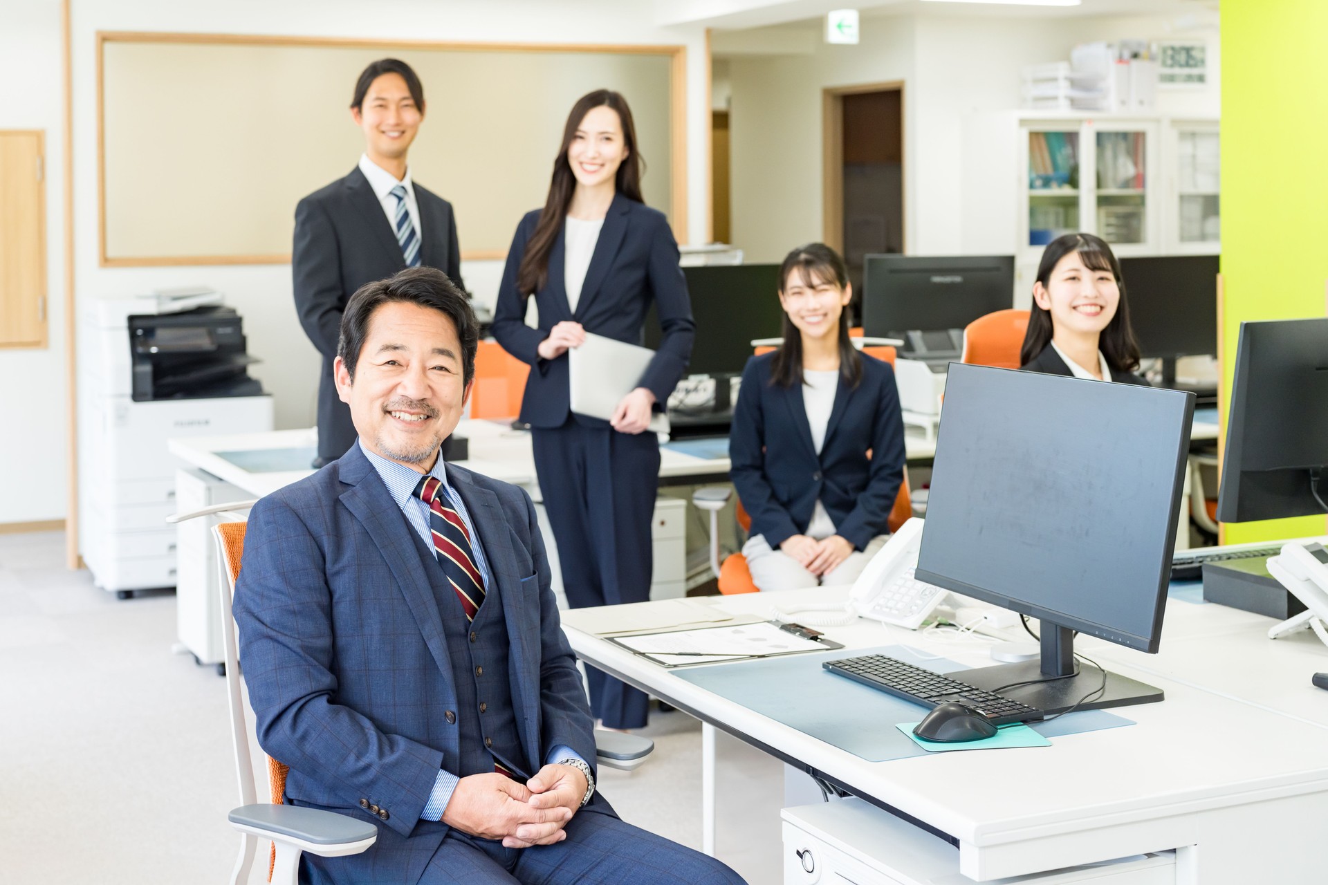 business person working in office